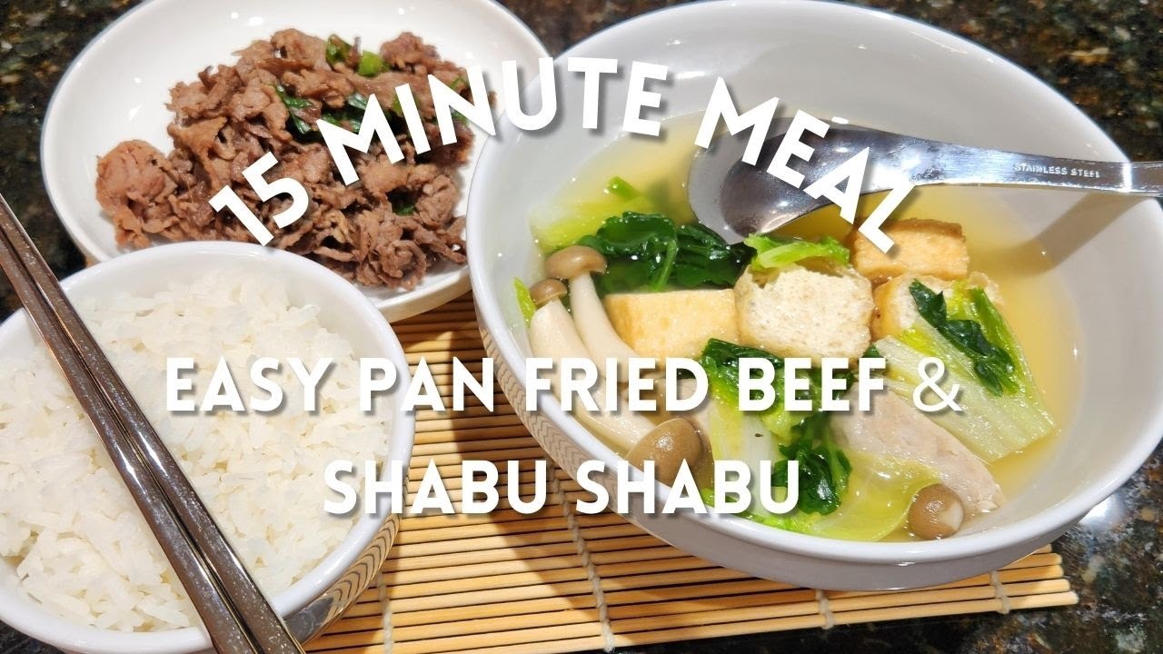 Easy Pan-Fried Beef & Shabu Shabu Recipe 🍲