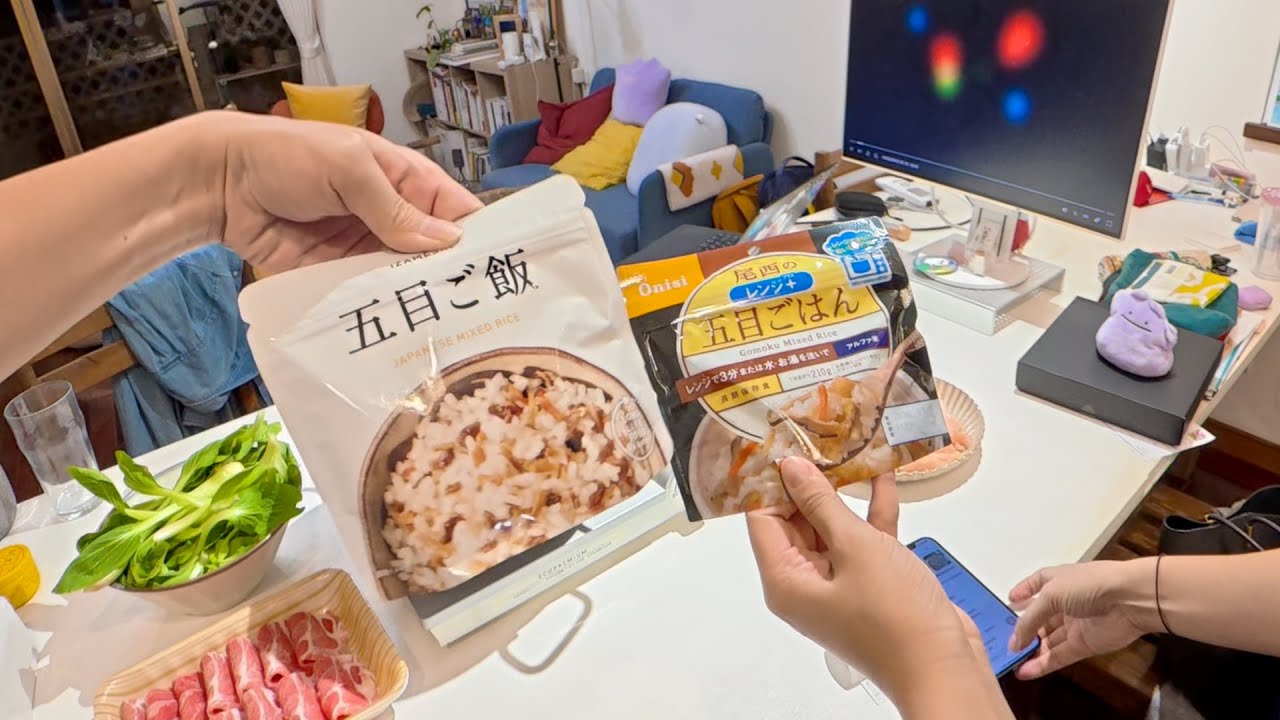 【長期保存食對決】防災五目飯！ 尾西 vs. IZAMESHI 🍚