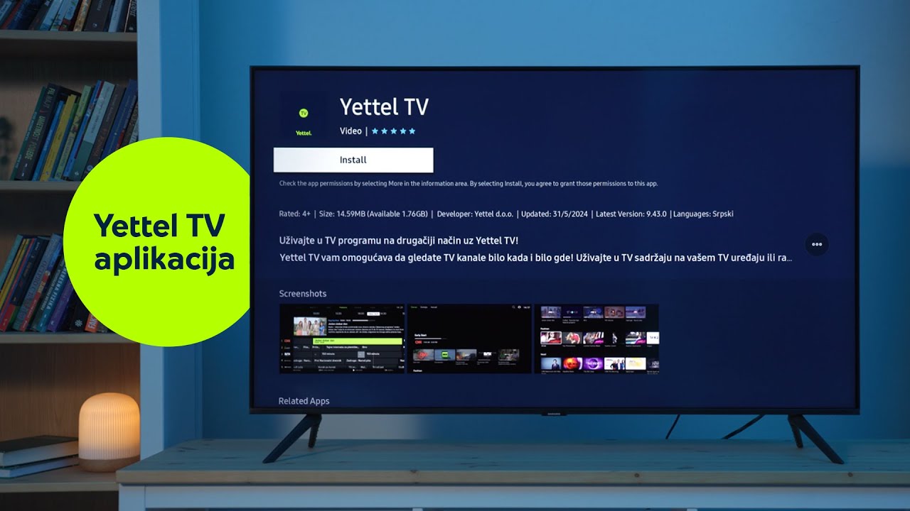 Yettel TV aplikacija