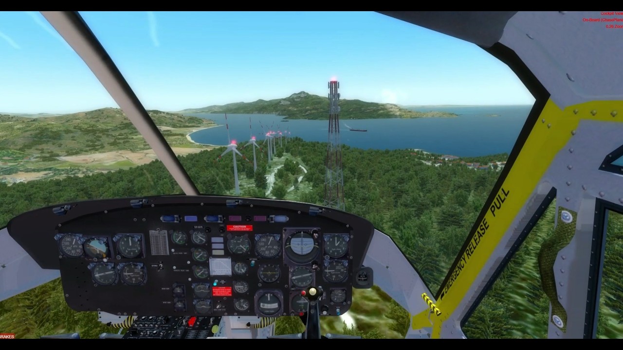 Huey Helicopter, Time for check Aviation Obstacle Lights  at LGKO