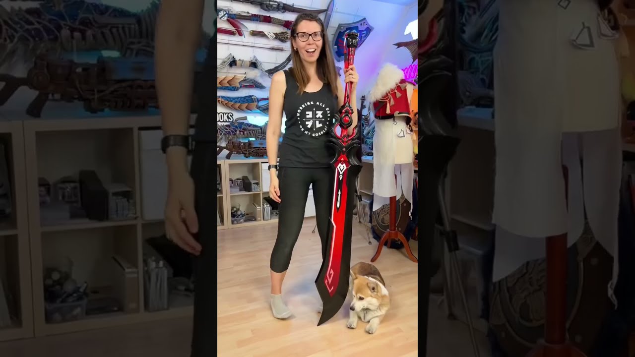 My Genshin sword took 150h to 3D print! ⚔️ #diycrafts #cosplay