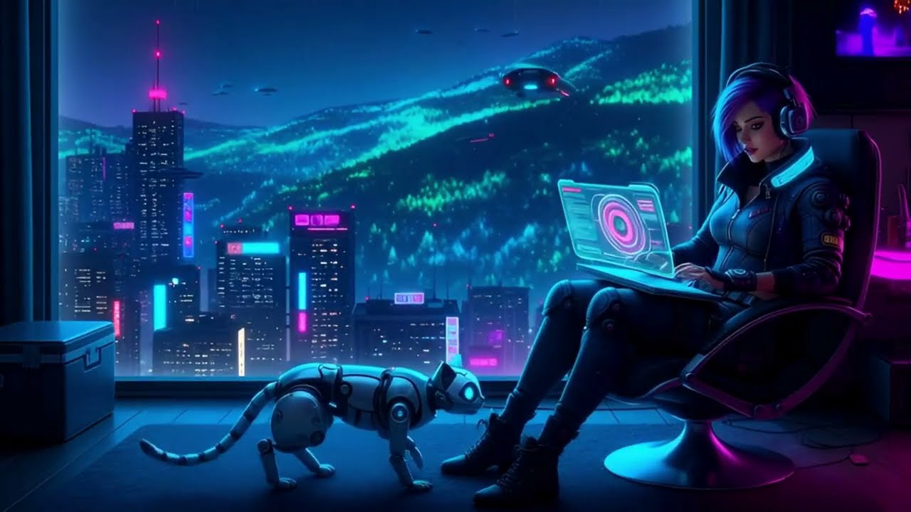 Cyberpunk 2126 - futuristic music and ambience v2 - cyberpunkmusic darkwave synthwave futurewave