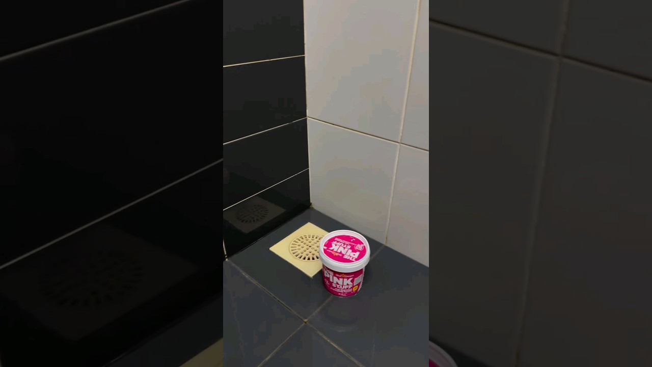 The Pink Stuff Cleaning Paste #cleaningpaste #cleantok #cleaning #tiles #bathroom