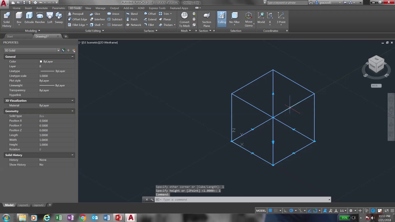 AutoCAD Box Command Tutorial