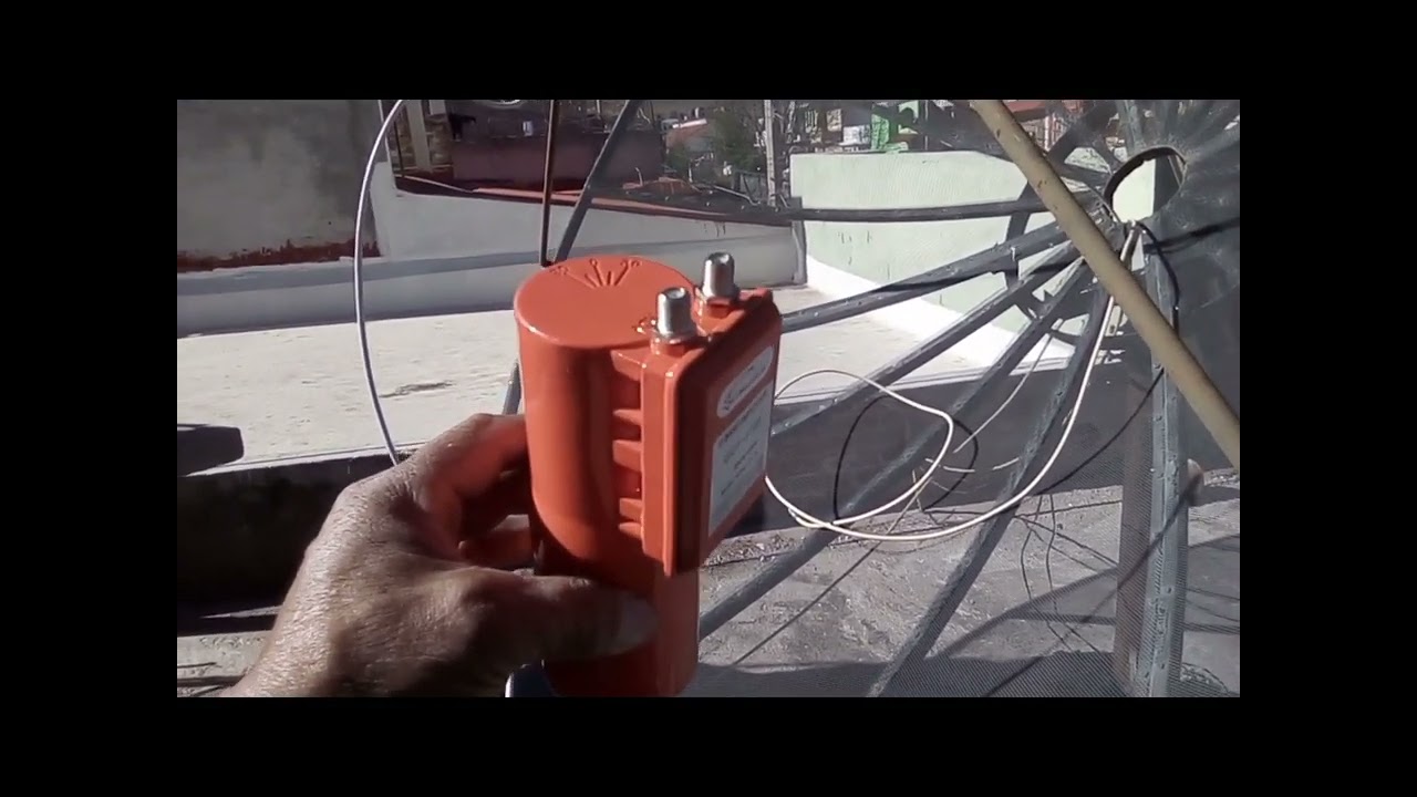 Instalación de antena PARABÓLICA BANDA C a satelite amazonas para la gran carpa catedral