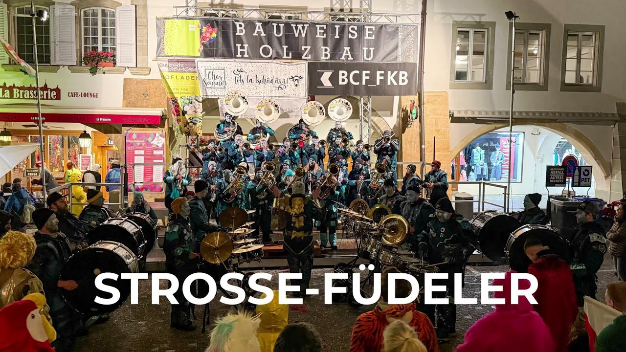 Fastnacht Murten 25 Bühne Strosse Füdeler