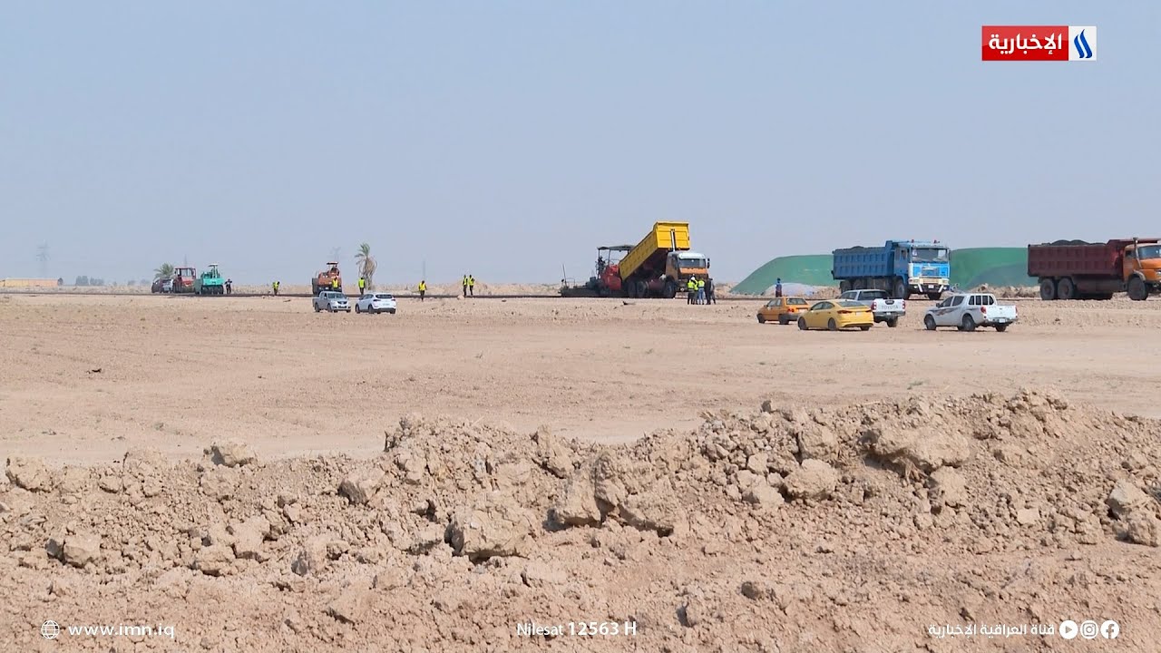 الجهد الخدمي يشرع باكساء الطريق المؤدية الى مدينة علي الوردي السكنية