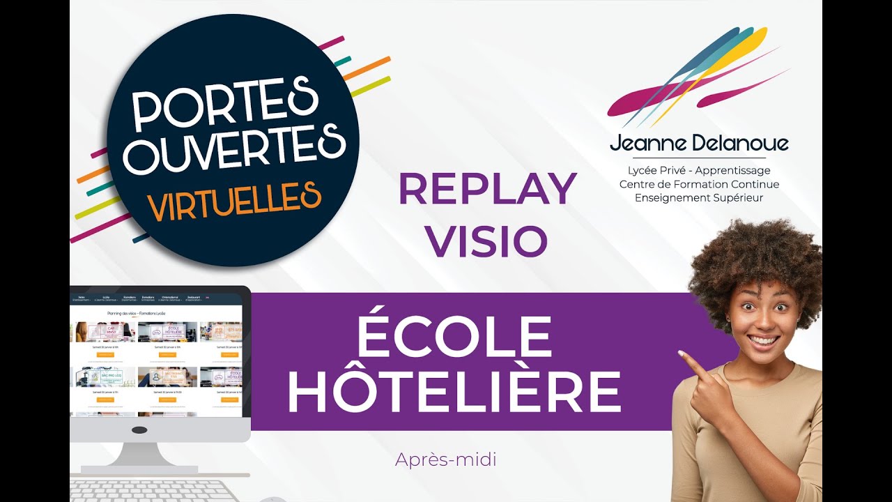 Portes ouvertes virtuelles de l'après-midi - Ecole Hôtelière