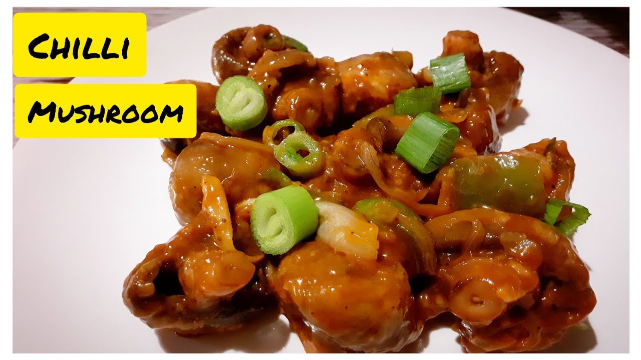 Chilli Mushroom | Chilli Mushroom Dry | Mushroom Chinese Style|Dry Mushroom recipes - Cooking Awadh