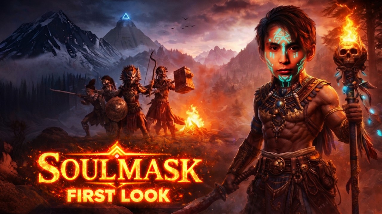 SOULMASK 1.0 Геймплей | Первый взгляд (Выживание в открытом мире и крафт)