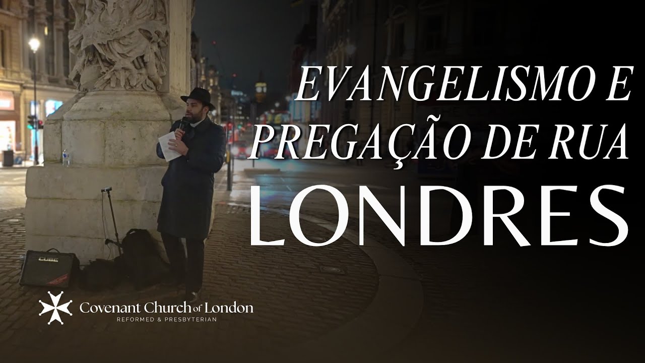 PREGAÇÃO de RUA em LONDRES | Trafalgar Square | EVANGELISMO Covenant Church | Rev. J. M. Bragatto