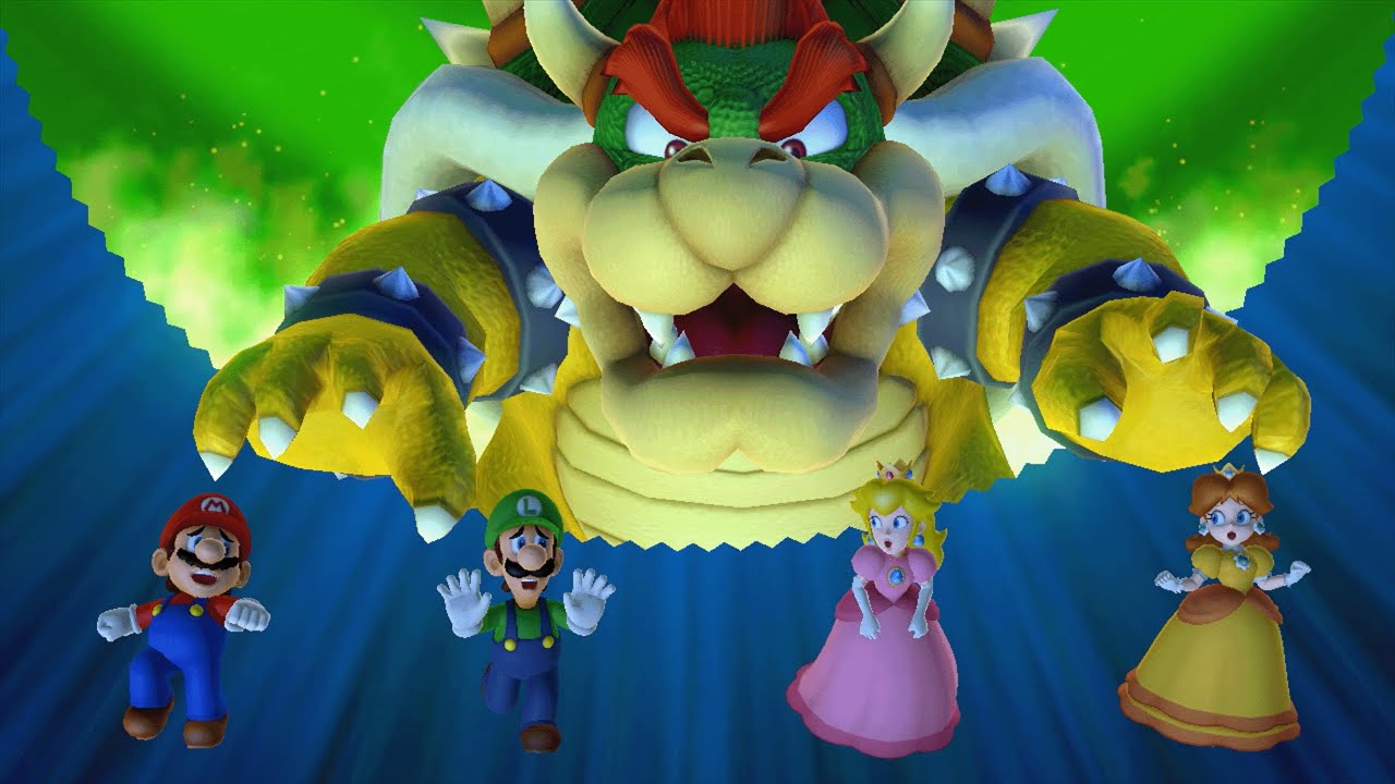 Mario Party 10 - Mario vs Luigi vs Peach vs Daisy vs Bowser - Whimsical Waters