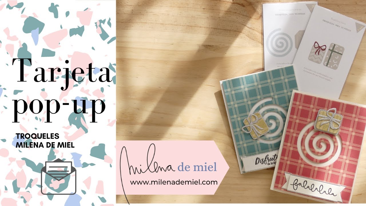 TARJETA POP UP NAVIDEÑA - TROQUELES MILENA DE MIEL