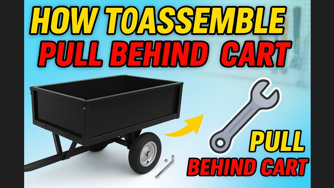 How To Assemble Yardworks Tow Behind Lawn Cart