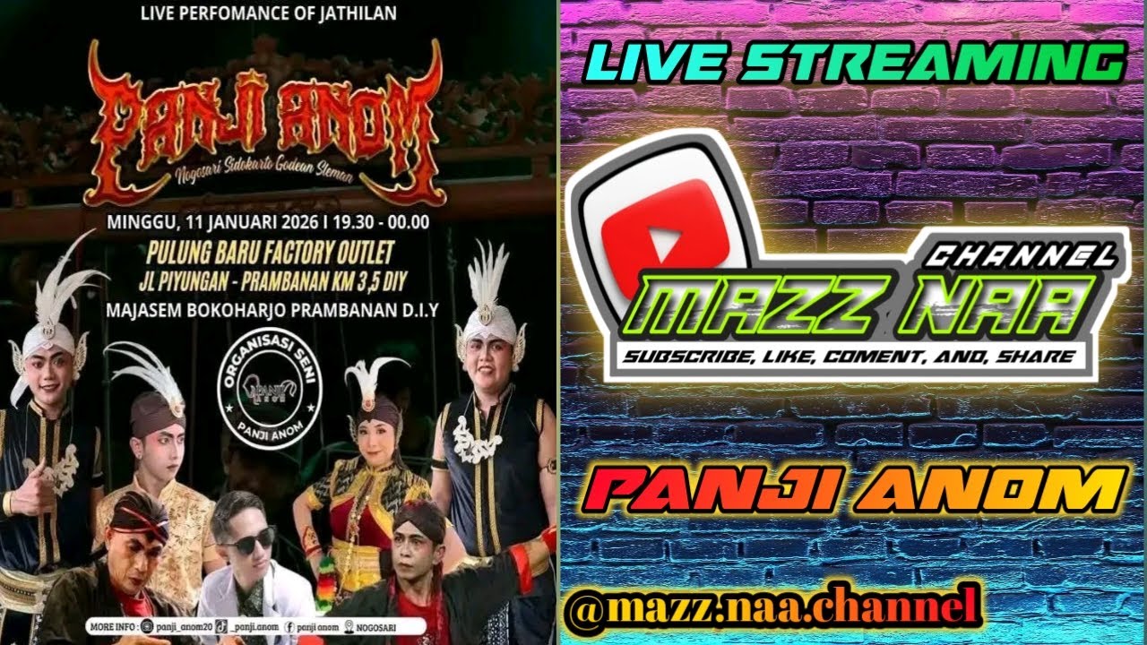 Livestreaming 🔴 Jathilan PANJI ANOM 📍 Majasem, Bokoharjo, Prambanan, D.I.Y