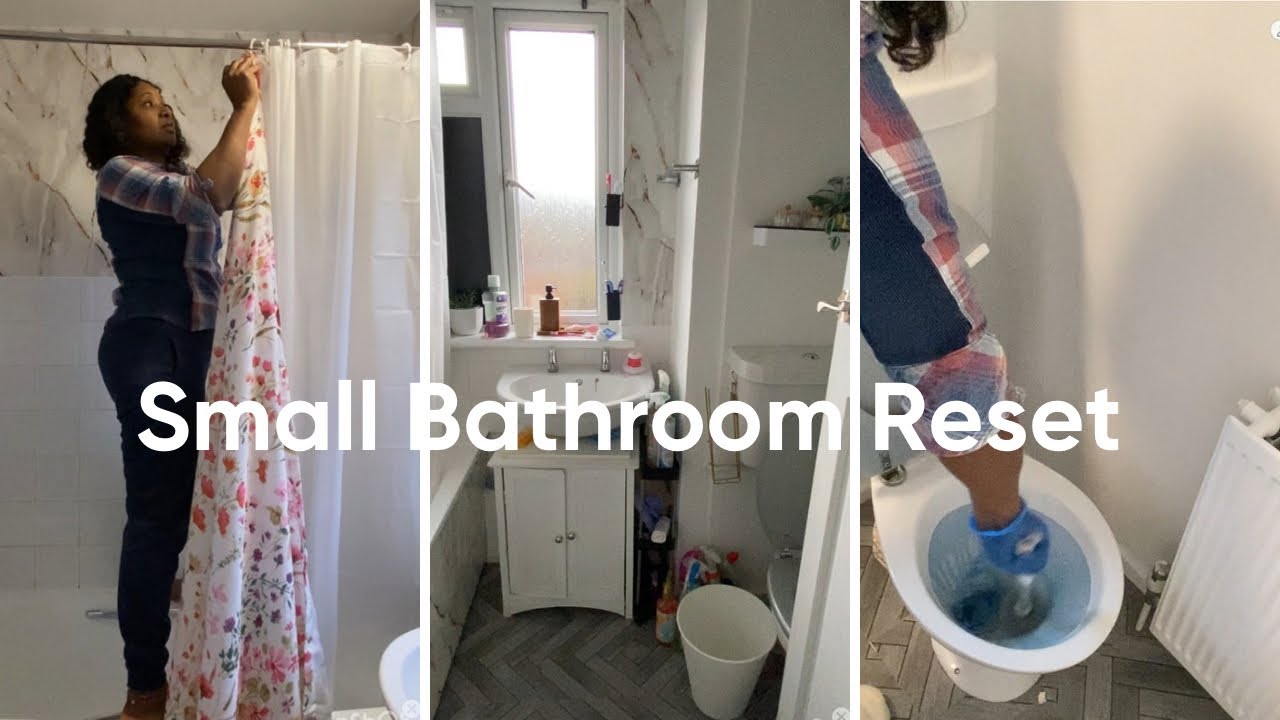 Small Bathroom Reset | satisfying Deep Cleaning @Itzdabezlifestyle #shorts 