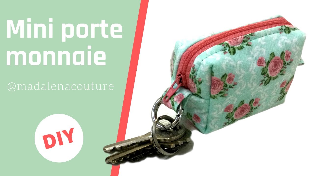 Mini porte monnaie et porte clés -  Tuto Couture Madalena