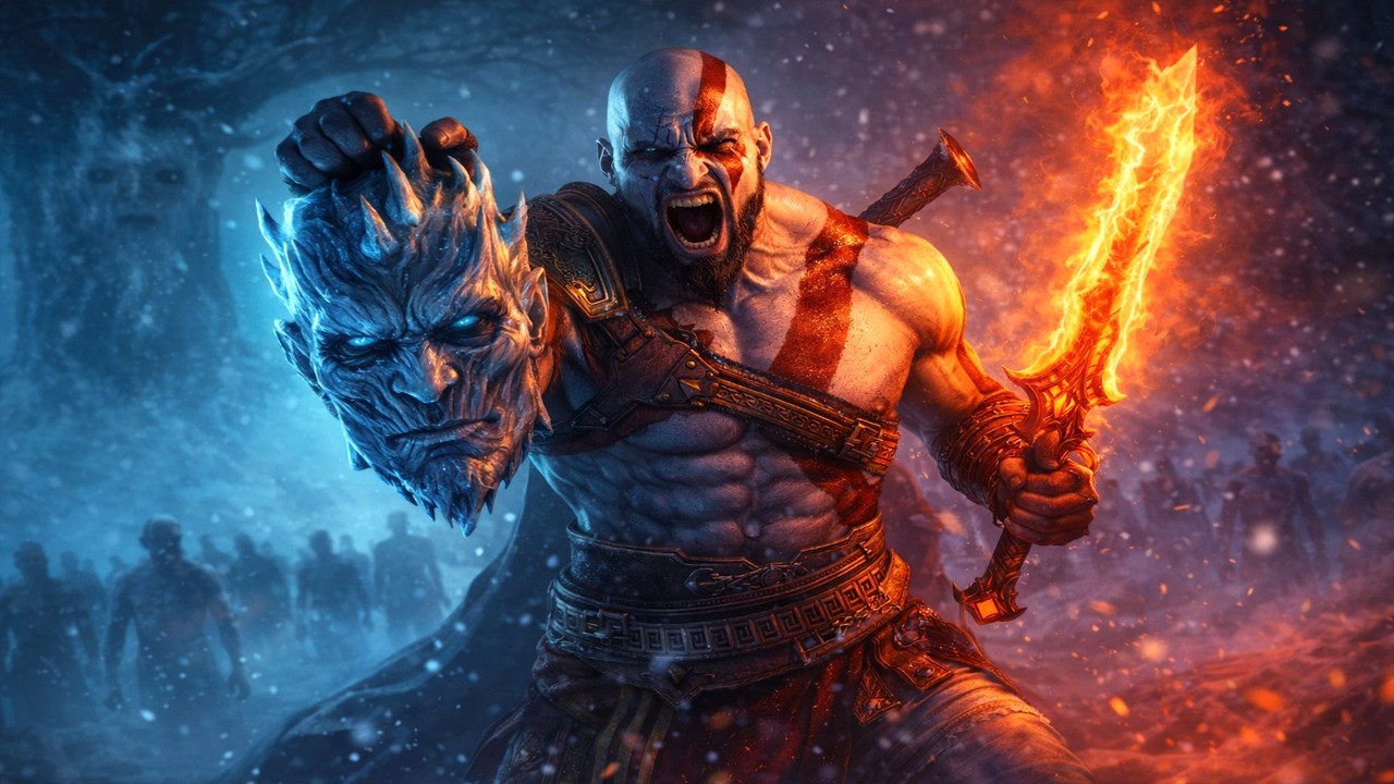 What If Kratos Fell Into The Long Night In Game of Throne?