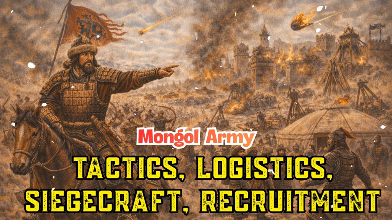 WORLD HISTORY | Mongol Army - Tactics, Logistics, Siegecraft, Recruitment