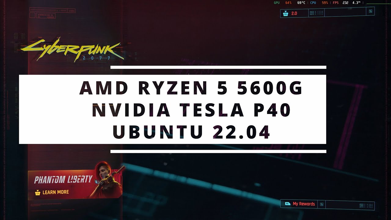 Benchmarking Cyberpunk 2077 2.0 in Linux | NVIDIA TESLA P40 | 1080P 1440P 4k