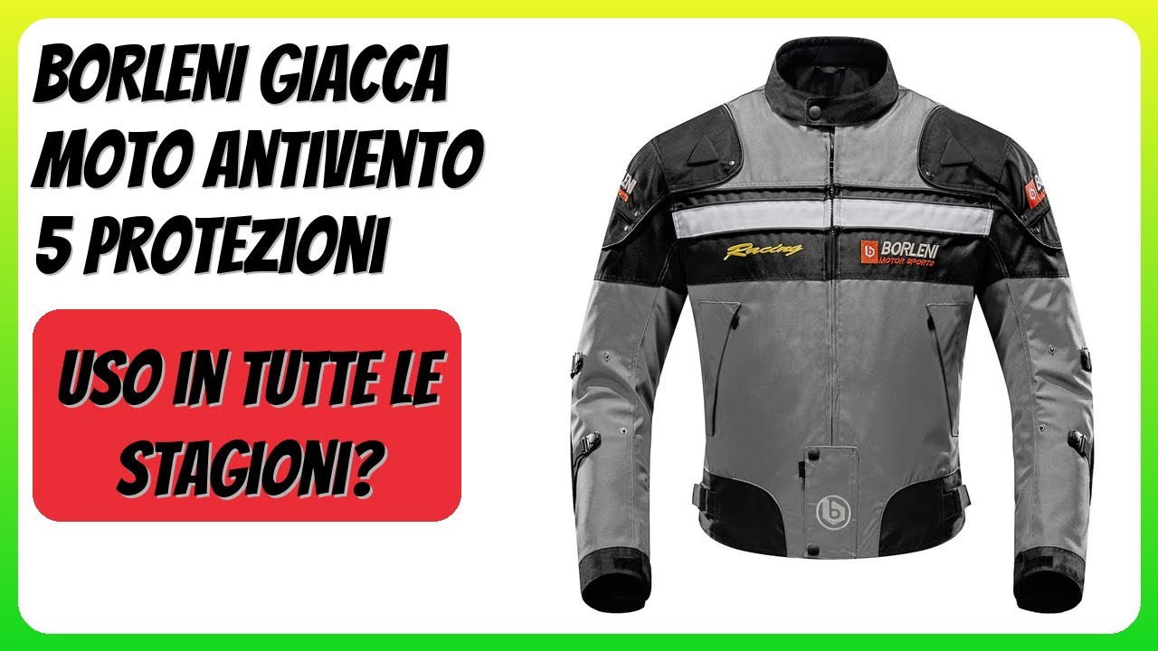 RECENSIONE (2026) : BORLENI Giacca Moto Antivento 5 Protezioni. DETTAGLI
