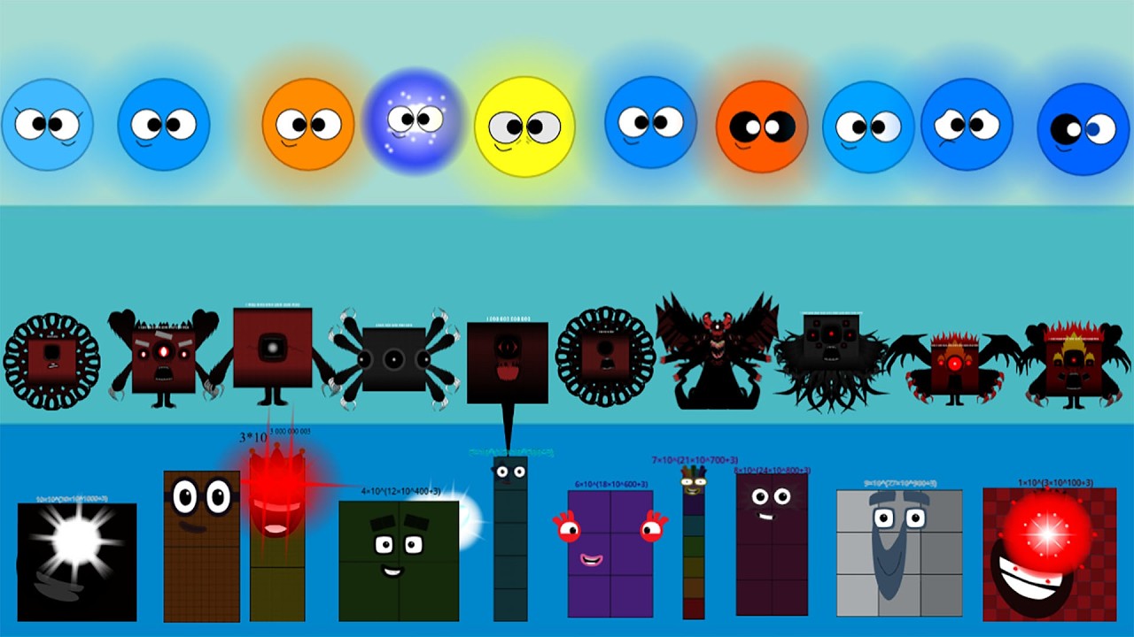 UBD - Project (1M-1Mi) vs  Numberblocks Band Remastered vs SolarObject Band