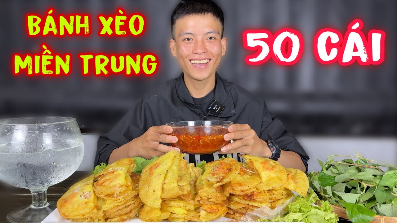 Thách Hoàng Tốc Độ Ăn Hết 50 Cái Bánh Xèo Miền Trung Thưởng 2 Triệu Và Cái Kết