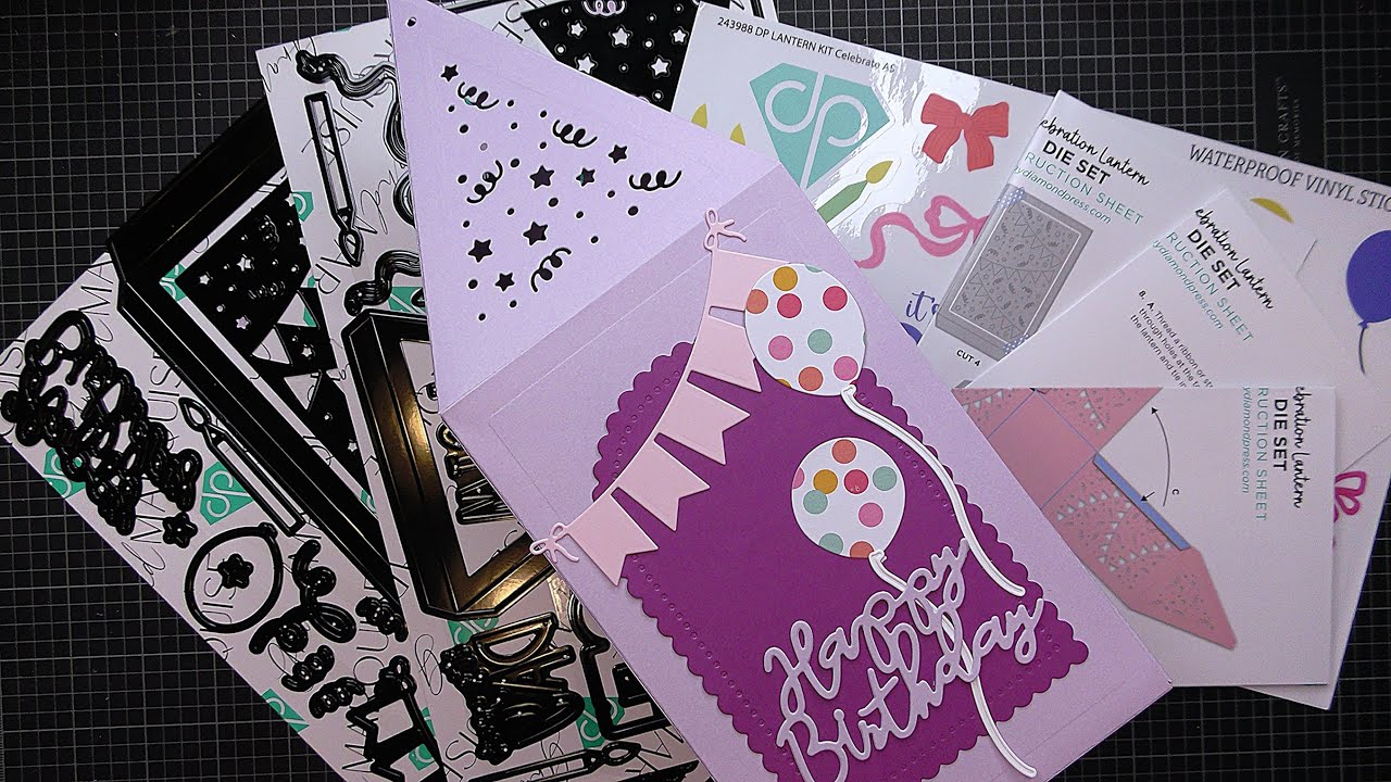 Diamond Press Celebrations Lantern Die Set Review Tutorial! So Cool & Autoship is Must Have!