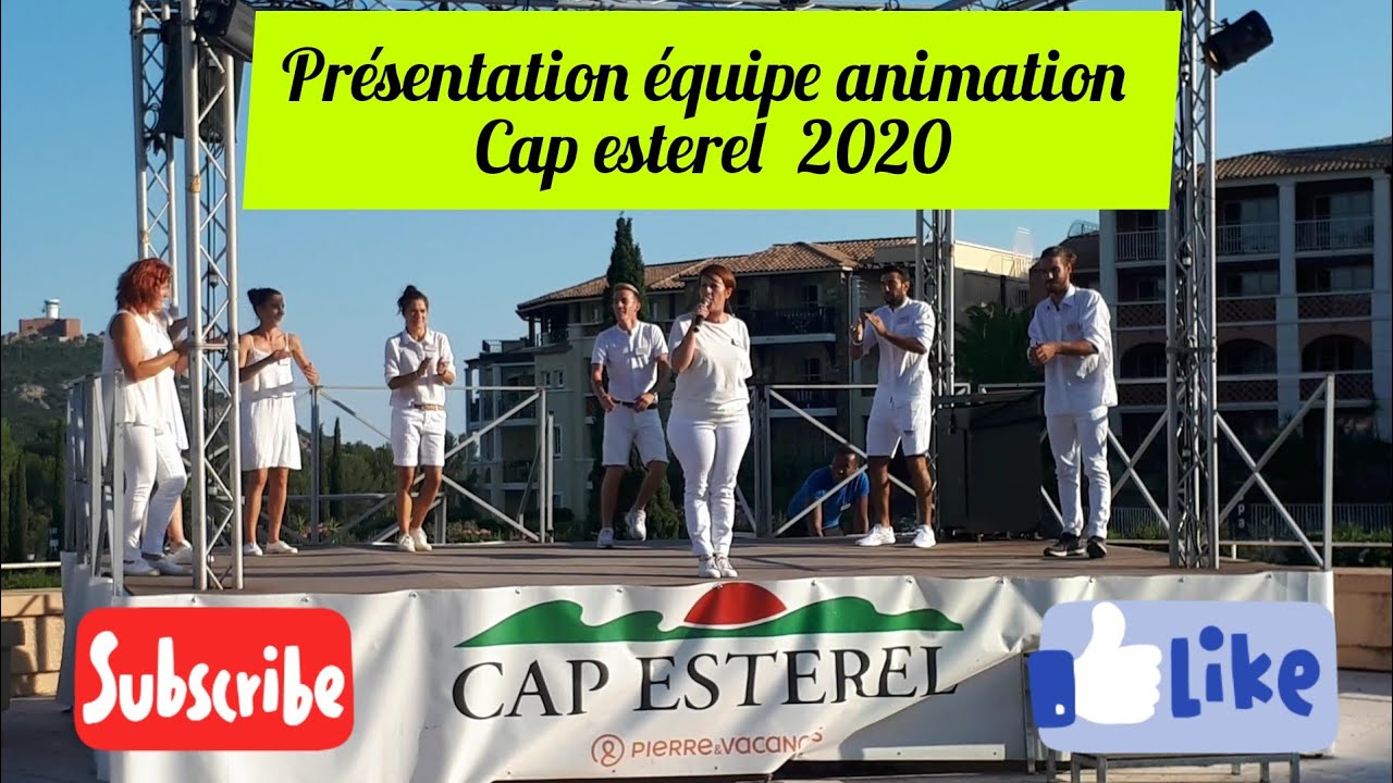 Présentation équipe animation Cap esterel 2020