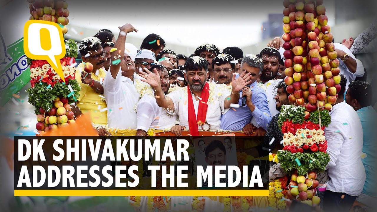 DK Shivakumar Addresses Media in Bengaluru