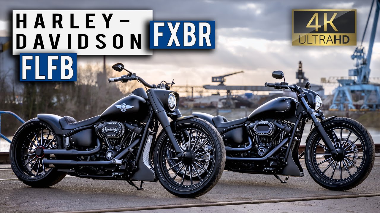 Thunderbike Fast Mike & Big Mike - customized Harley-Davidson Breakout & Fat Boy   4k