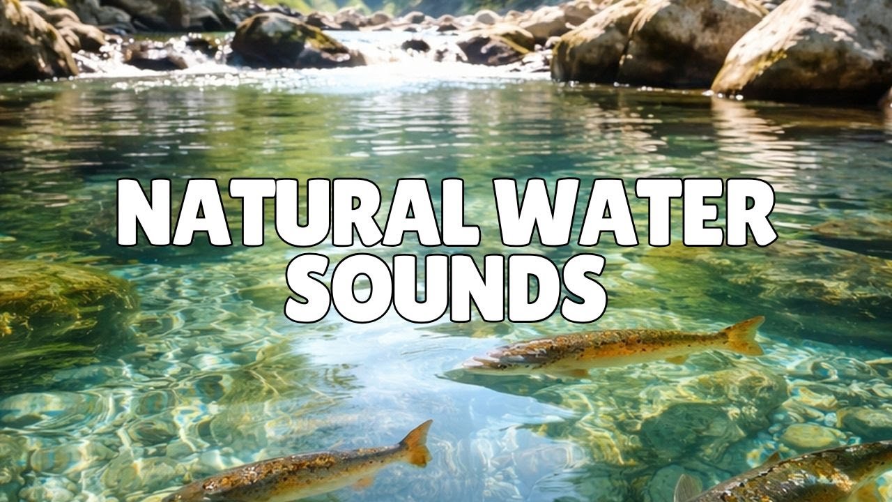 Natural Water Sounds 💧 Pure Stream & River White Noise For Sleep, Focus & Calm (10 Hours)