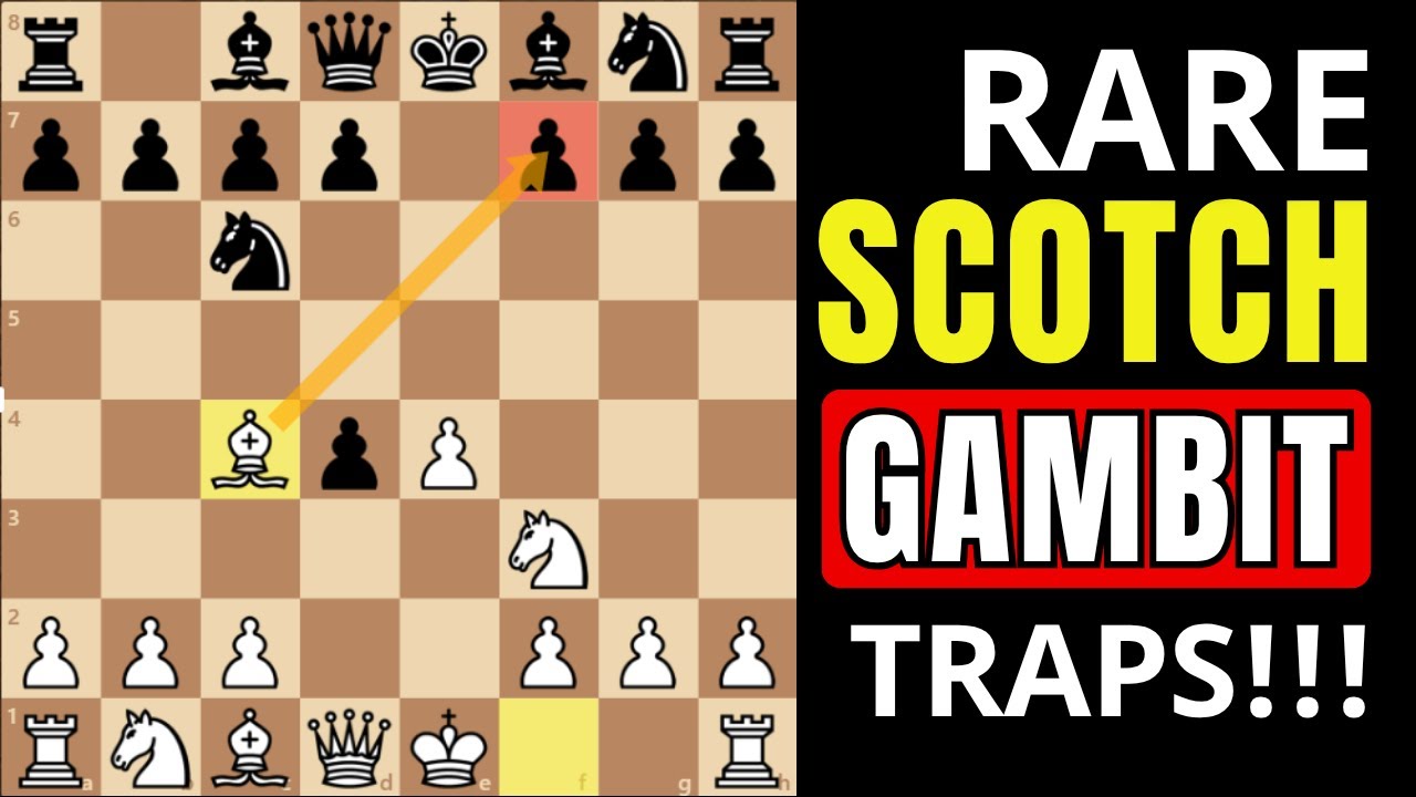 🔥 Rare Scotch Gambit Traps & Opening Tricks to Shock Beginners