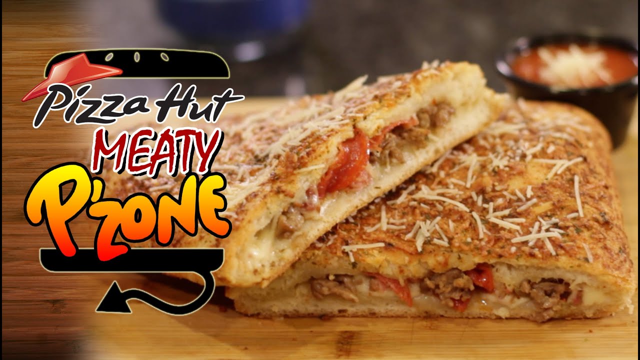Pizza Hut Meaty P'Zone Recipe Remake  |  HellthyJunkFood