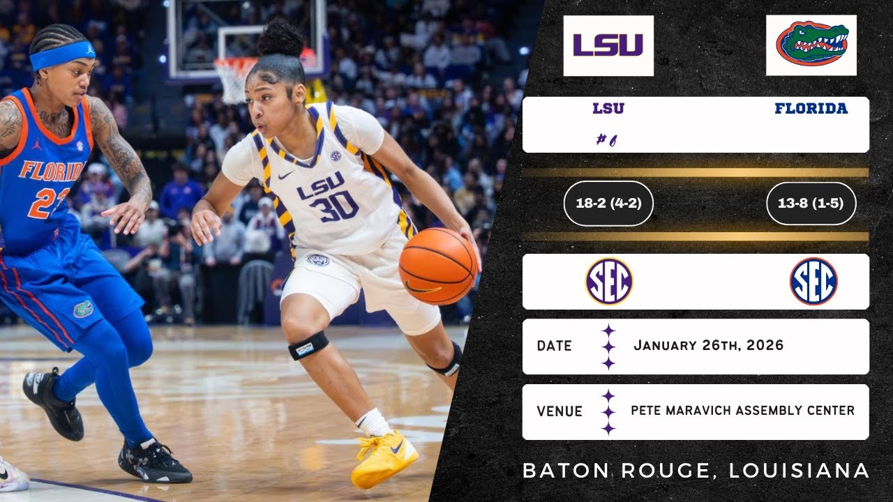 No. 6 LSU vs Florida | SEC | 1.26.26