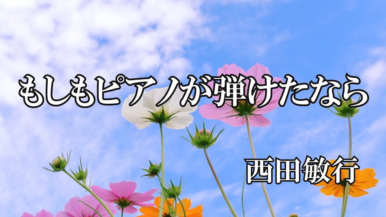 もしもピアノが弾けたなら / 西田敏行 (歌詞入り)