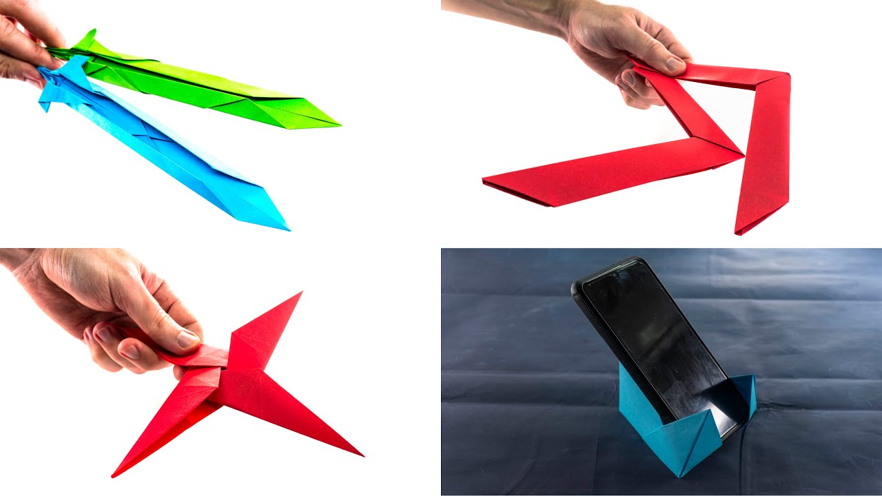 4+ How to make origami. Paper crafts #17