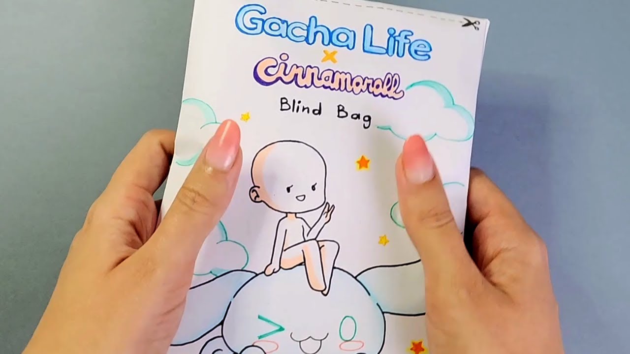 Gacha Life x Cinnamoroll Blind bag + Tutorial ✨️💙 #paperdiy #gl2