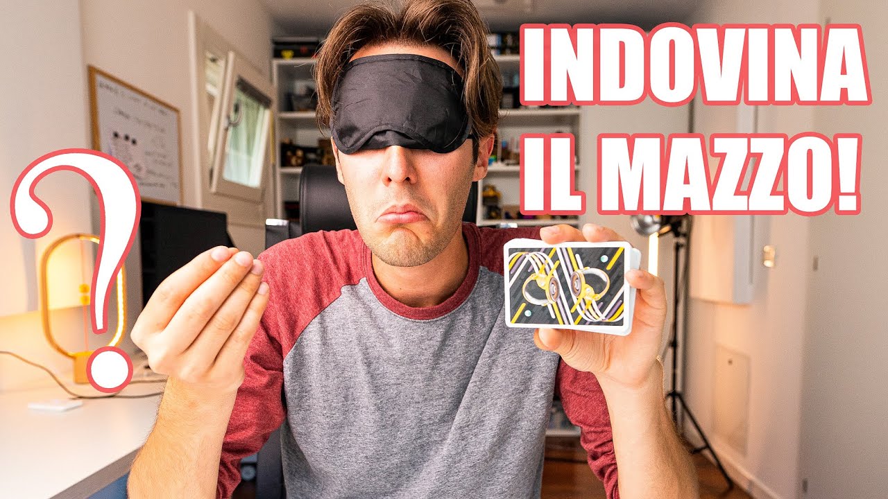 INDOVINA IL MAZZO DI CARTE (Sfida da bendato)!