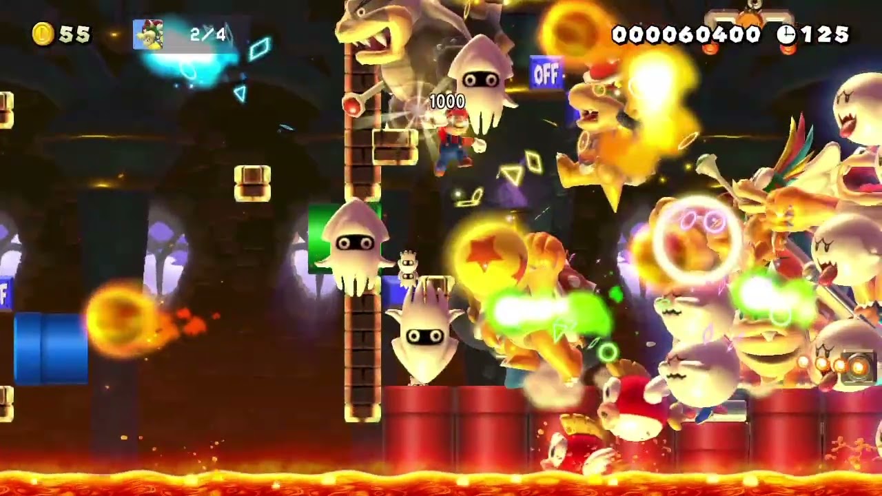 Uncleared 2024 Boss, enemy, and power-up spam level