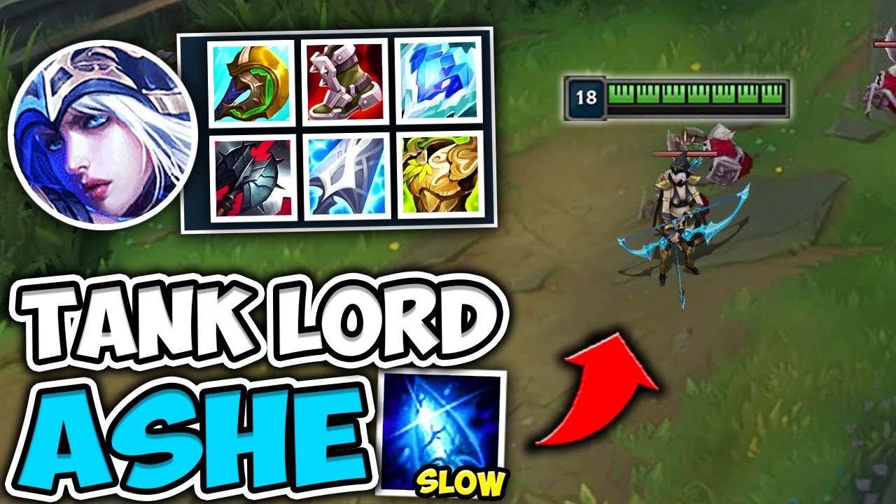 THE RETURN OF PERMASLOW TANK ASHE TOP! (NOBODY CAN MOVE) - League of Legends