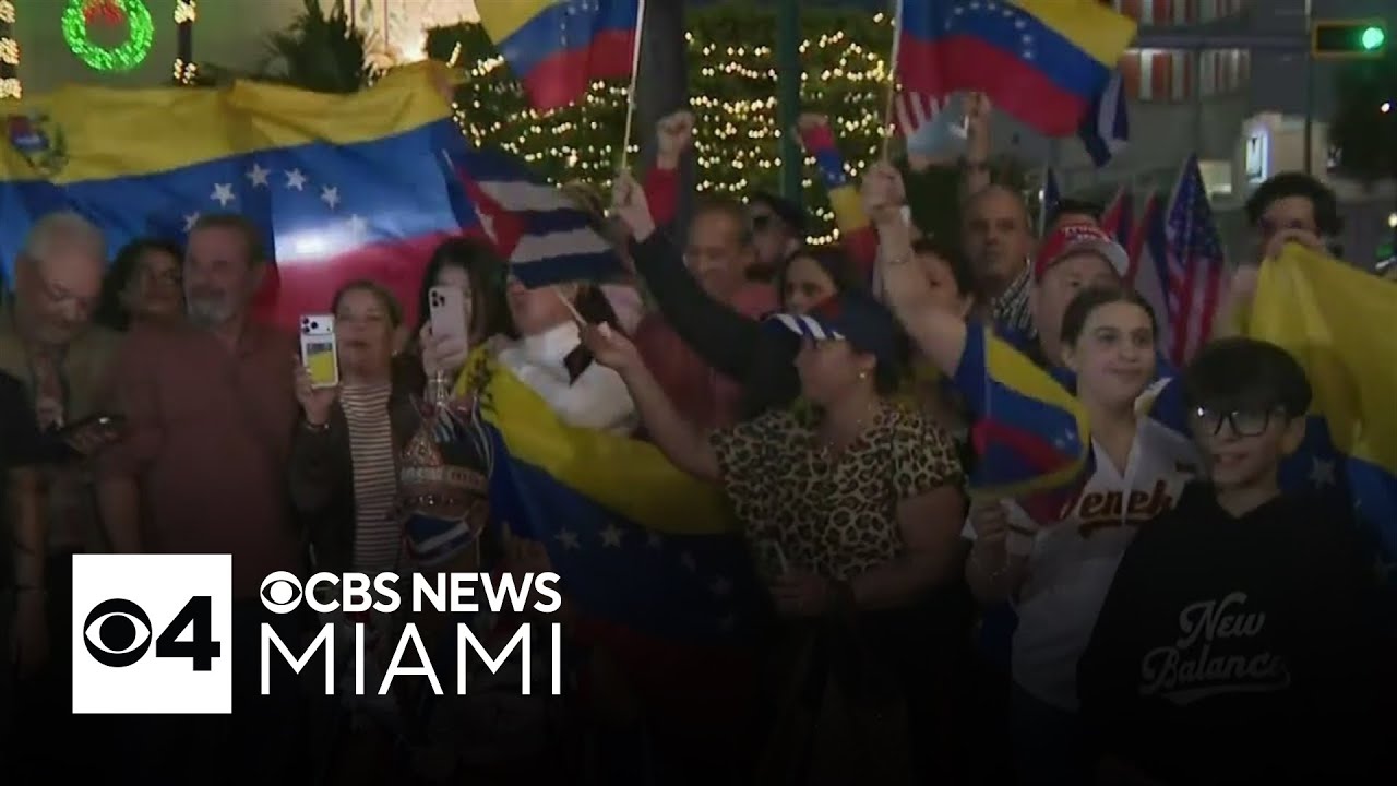 Miami's Cuban community stands in solidarity with South Florida Venezuelans amid Maduro's capture