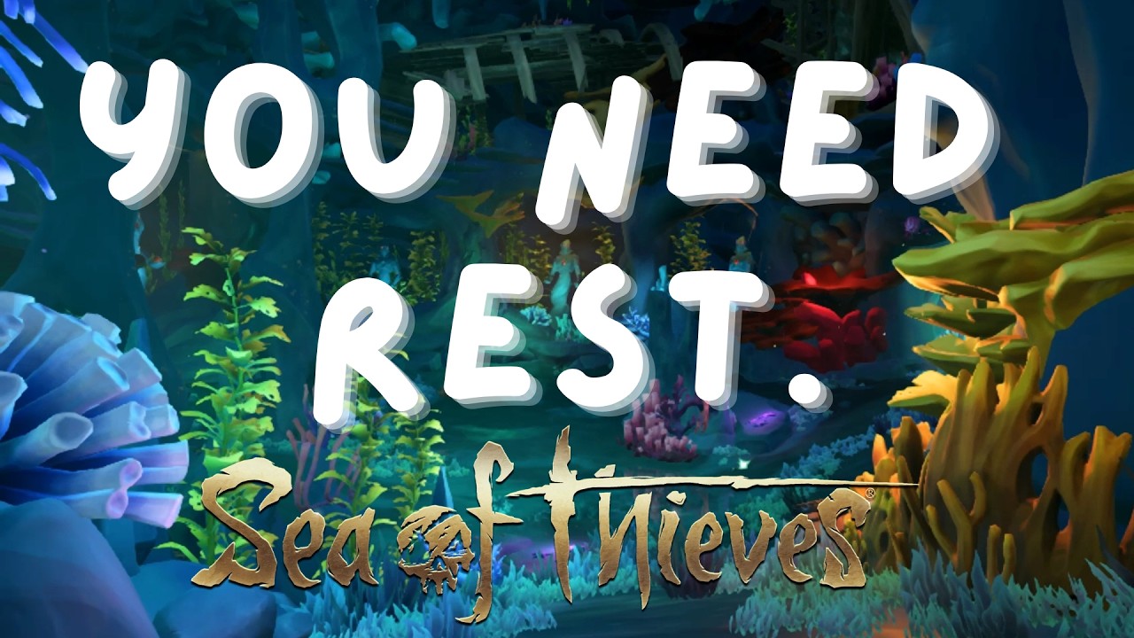 Calm Underwater Cave Ambiance | Relaxing Sea of Thieves Ocean Sounds and Temple Music (1 Hour)