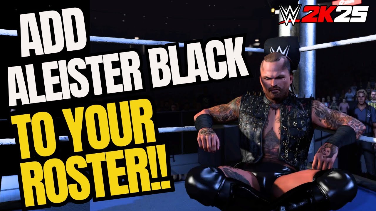How to Add Aleister Black to WWE 2K25! Realistic Attributes & AI Settings - Tutorial
