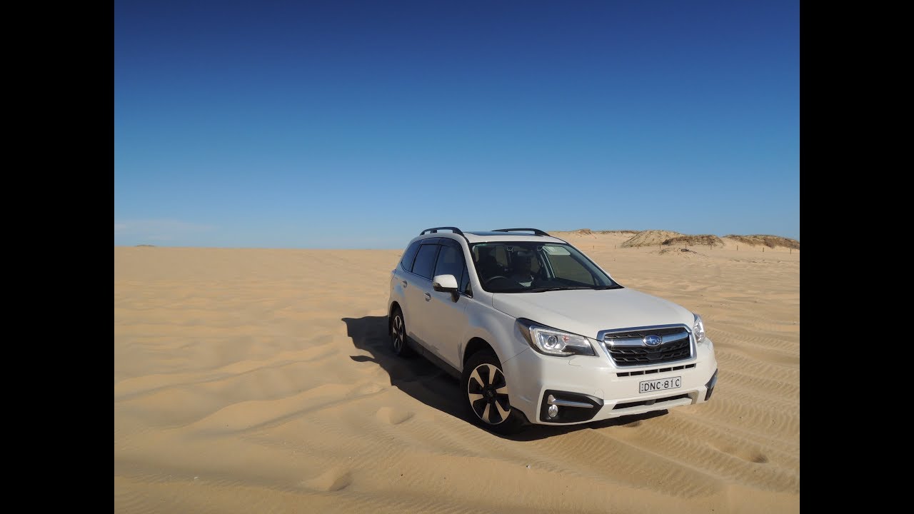 Subaru Forester on Stockton Beach
