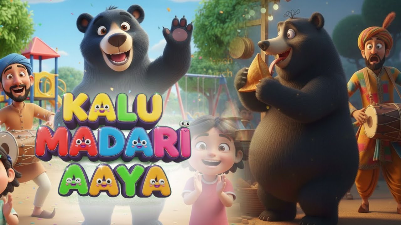 Kalu Madari Aya – Fun Kids Song with Bear 🐻🎵