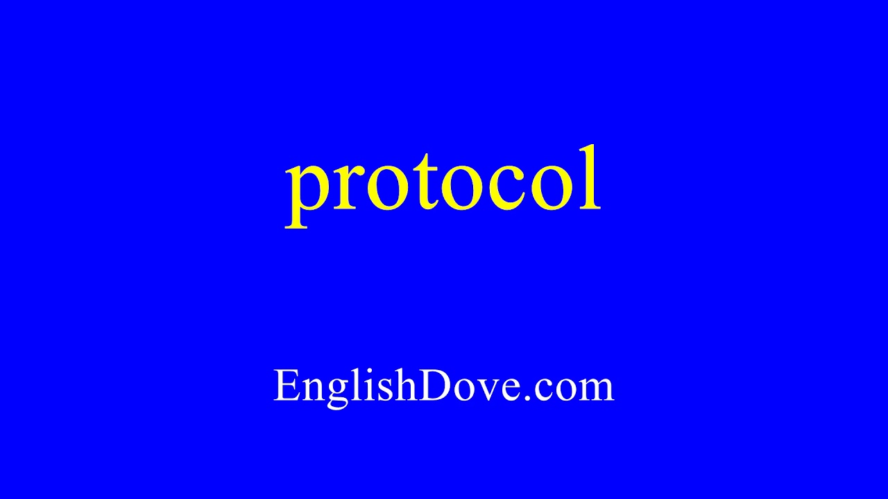 How to pronounce protocol in American English.
