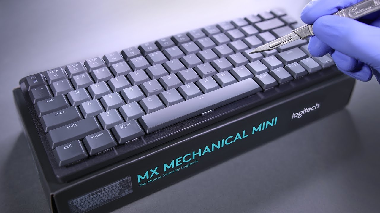 Logitech MX Mechanical Mini Keyboard Unboxing and Gaming Test - ASMR