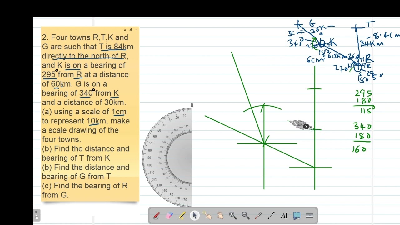 FORM1: SCALE DRAWING : LESSON 2 (BEARING)