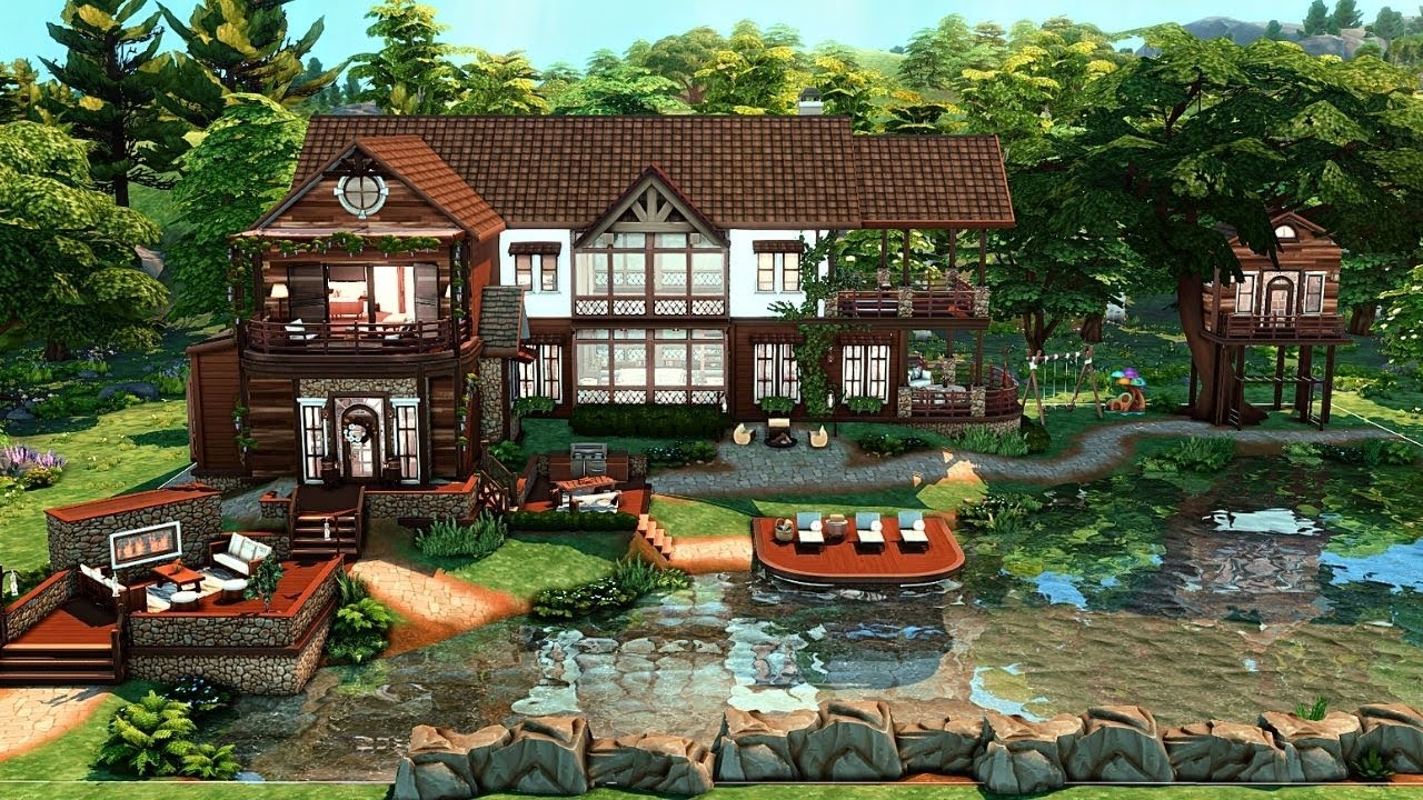 Lake House | The Sims 4 Stop Motion Build | No CC | Henford-on-Bagley